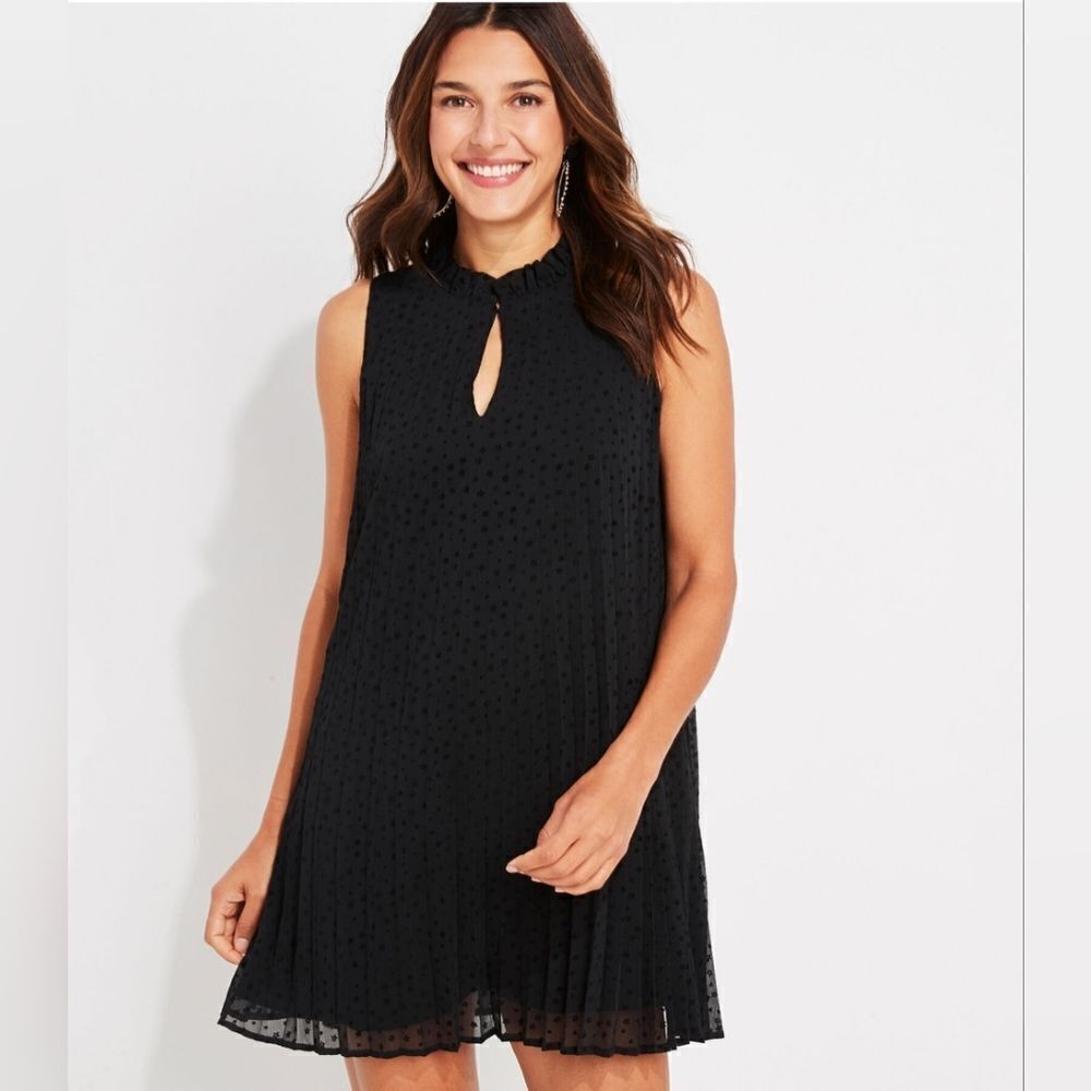 NWT Vineyard Vines Pleated Tiny Stars Swing Dress XS - Picture 3 of 4